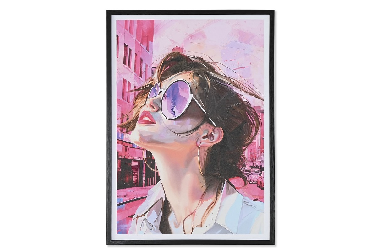 CUADRO LIENZO PS 50X2,5X70 CHICA ENMARCADO